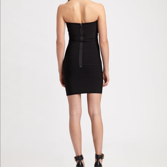 New BCBG Alyona Black Bandage Dress Small - Picture 4 of 8